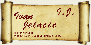 Ivan Jelačić vizit kartica